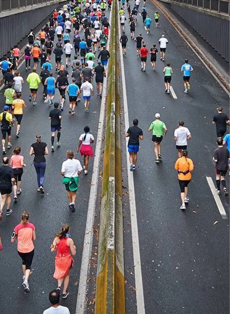 Scene of a marathon